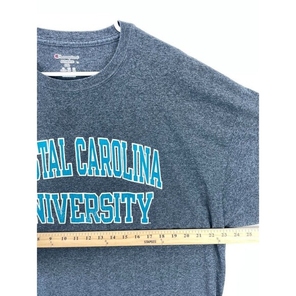 Champion Coastal Carolina University T-Shirt Men’s Size 2XL Short Sleeve Logo - Picture 3 of 5